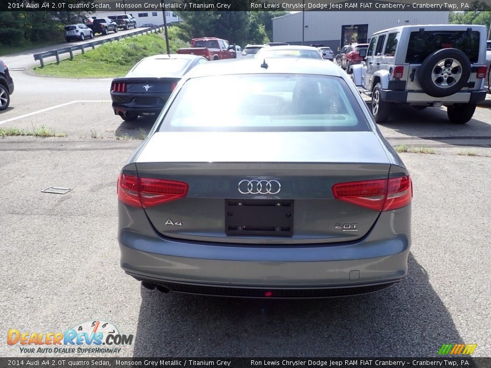 2014 Audi A4 2.0T quattro Sedan Monsoon Grey Metallic / Titanium Grey Photo #3