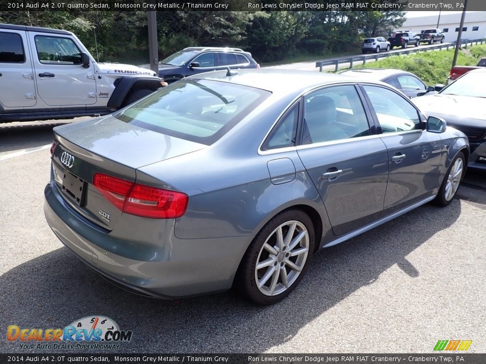 2014 Audi A4 2.0T quattro Sedan Monsoon Grey Metallic / Titanium Grey Photo #4