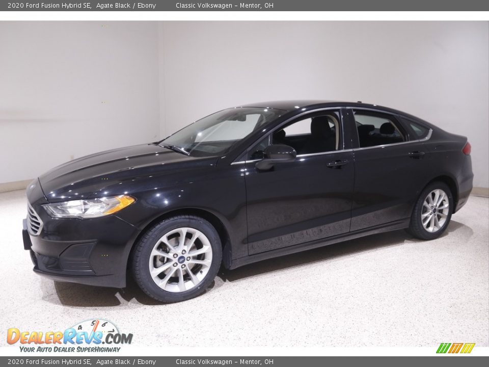 2020 Ford Fusion Hybrid SE Agate Black / Ebony Photo #3