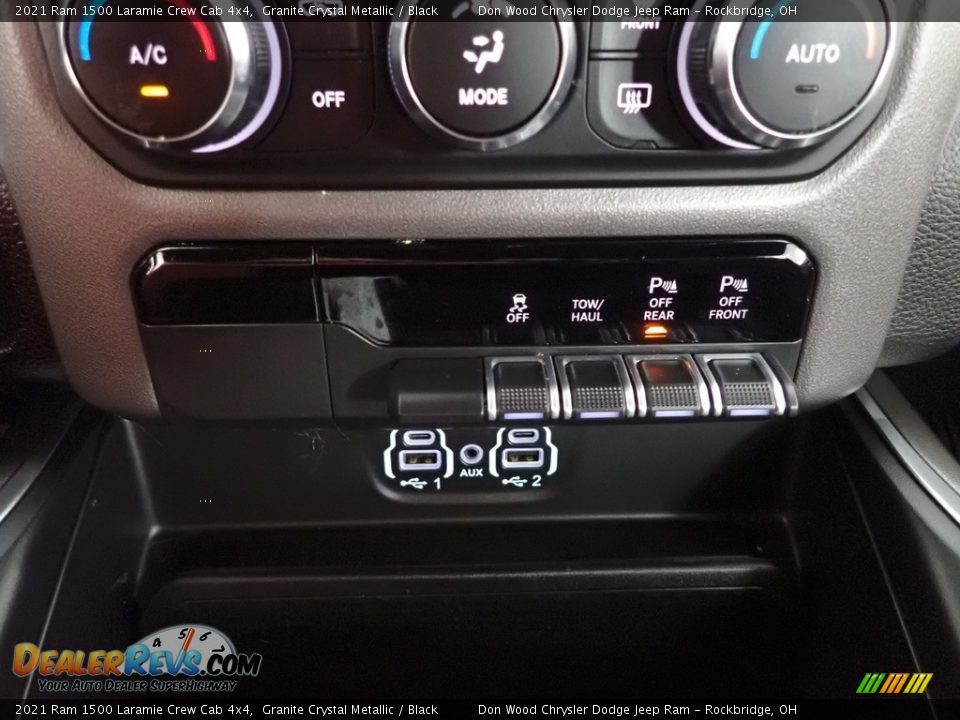 2021 Ram 1500 Laramie Crew Cab 4x4 Granite Crystal Metallic / Black Photo #20