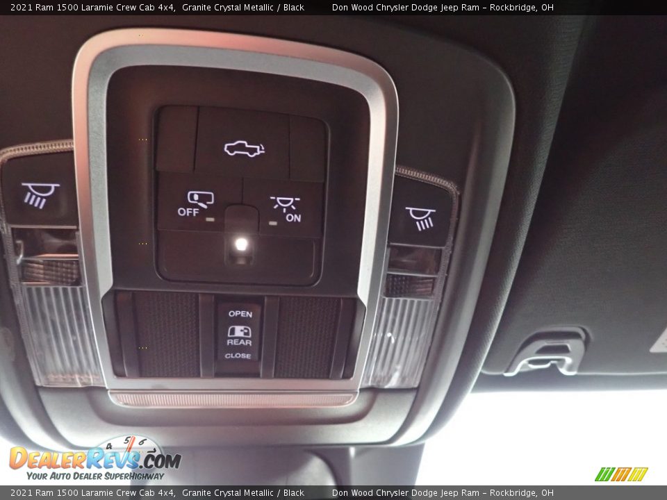 2021 Ram 1500 Laramie Crew Cab 4x4 Granite Crystal Metallic / Black Photo #22
