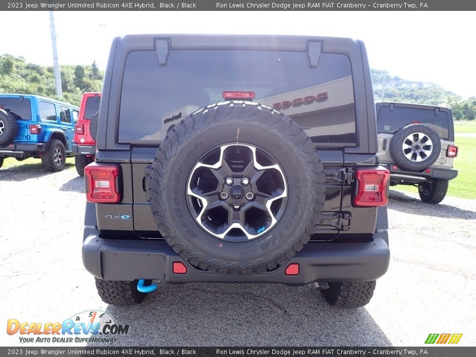 2023 Jeep Wrangler Unlimited Rubicon 4XE Hybrid Black / Black Photo #4