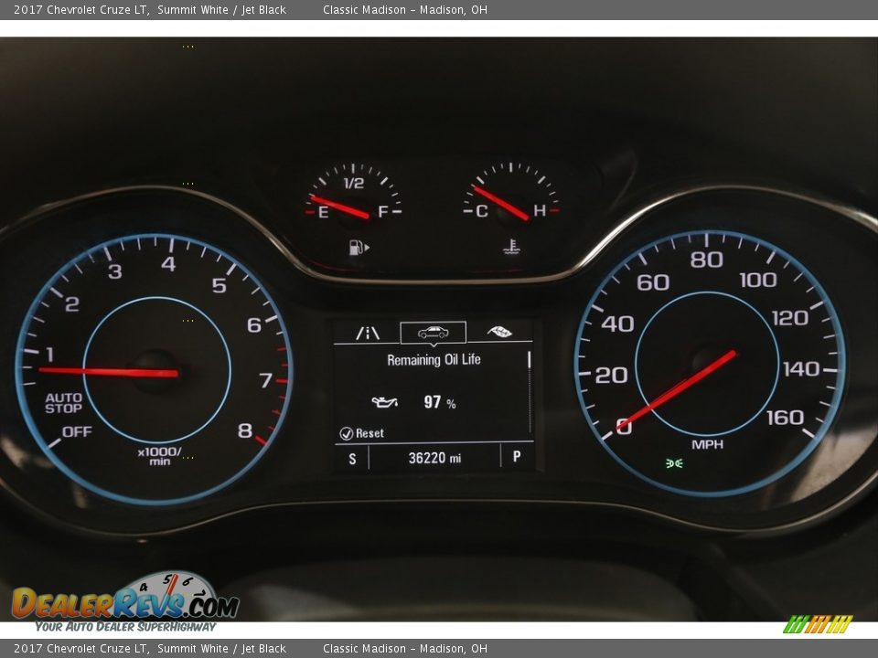 2017 Chevrolet Cruze LT Summit White / Jet Black Photo #8