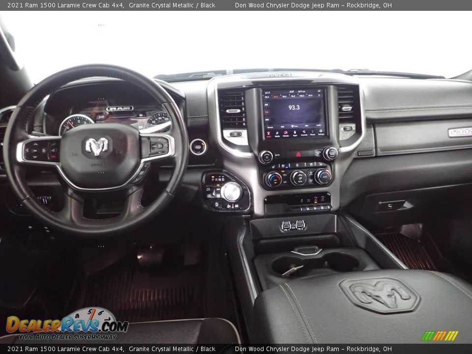 2021 Ram 1500 Laramie Crew Cab 4x4 Granite Crystal Metallic / Black Photo #26