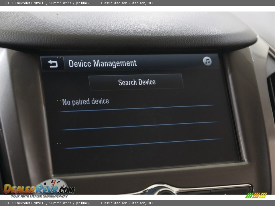 2017 Chevrolet Cruze LT Summit White / Jet Black Photo #11