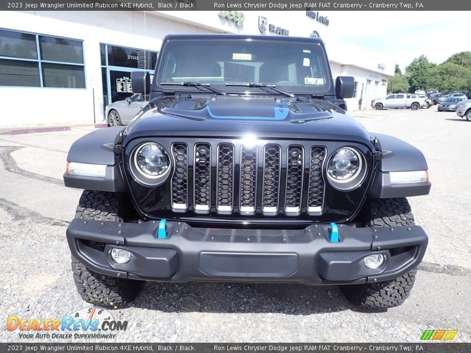 2023 Jeep Wrangler Unlimited Rubicon 4XE Hybrid Black / Black Photo #8