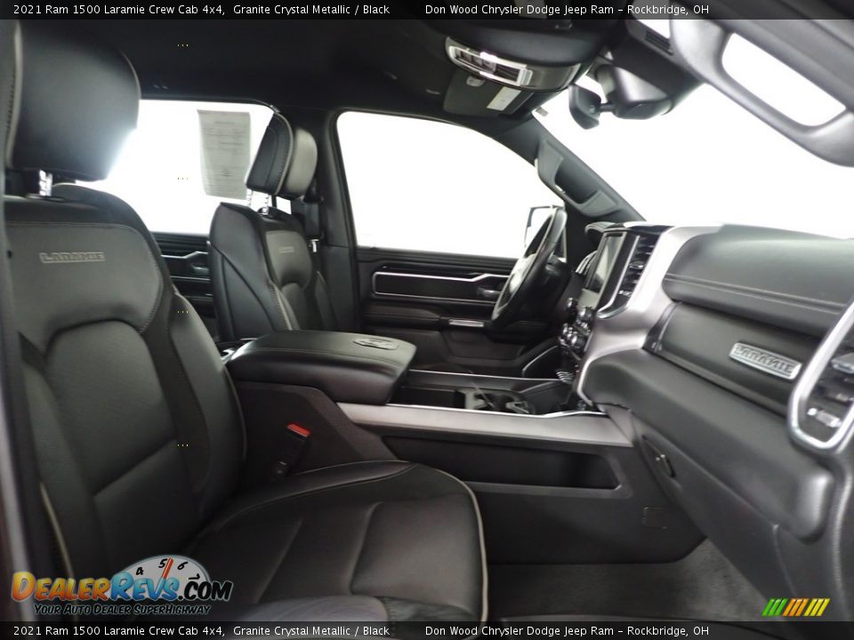 2021 Ram 1500 Laramie Crew Cab 4x4 Granite Crystal Metallic / Black Photo #28