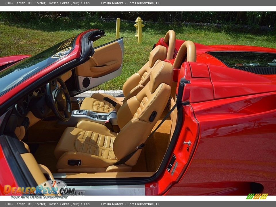 2004 Ferrari 360 Spider Rosso Corsa (Red) / Tan Photo #62