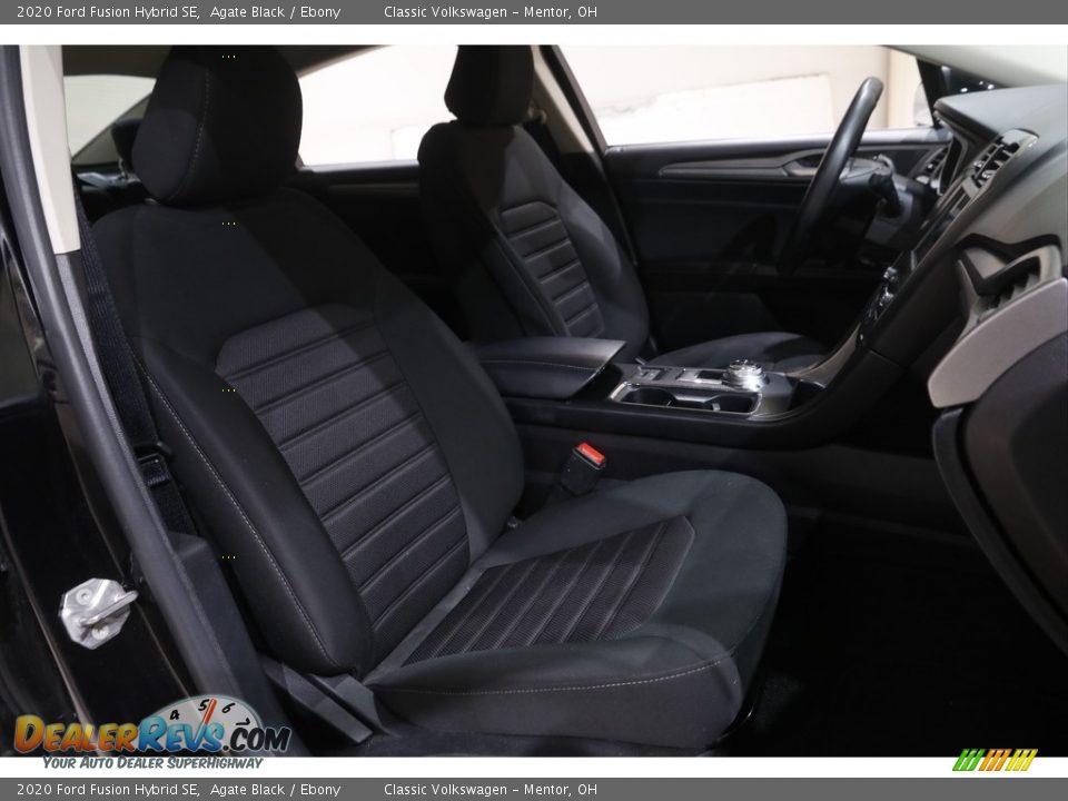 2020 Ford Fusion Hybrid SE Agate Black / Ebony Photo #17