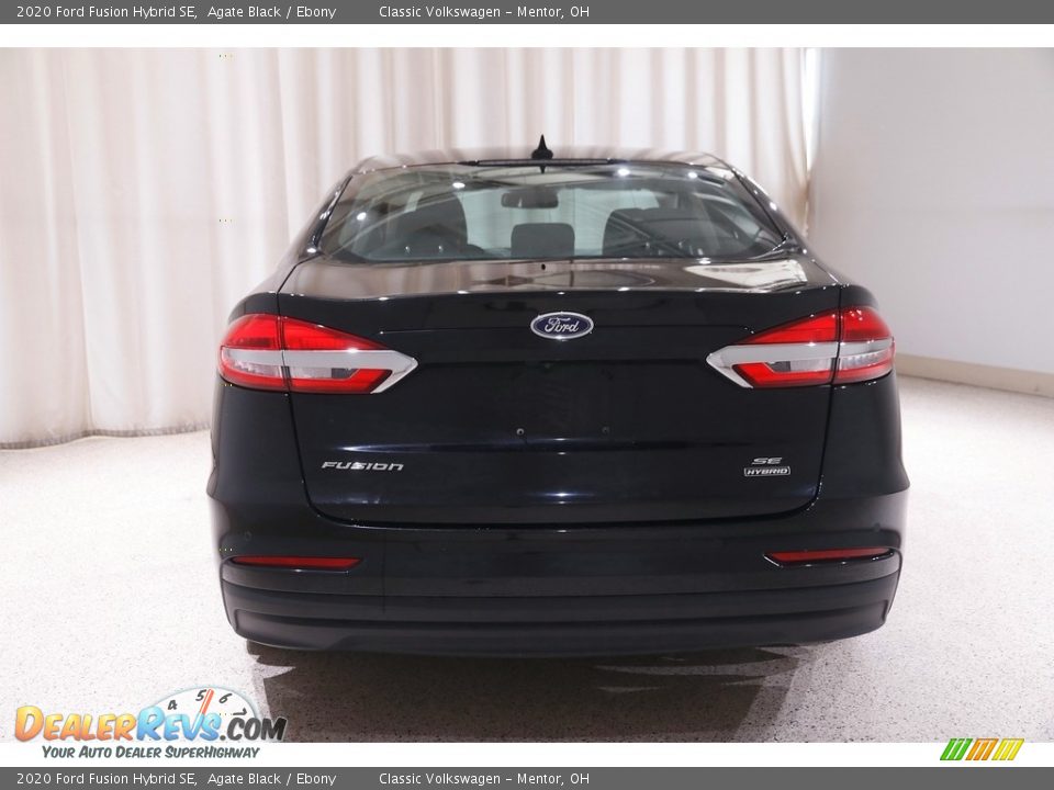 2020 Ford Fusion Hybrid SE Agate Black / Ebony Photo #20