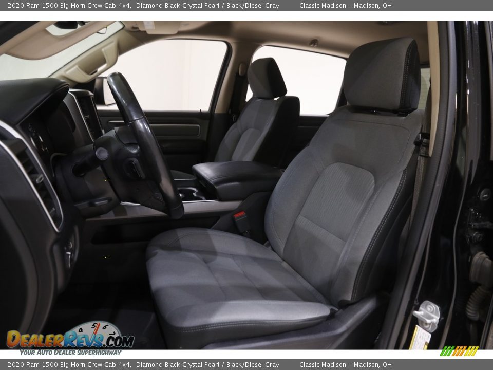 2020 Ram 1500 Big Horn Crew Cab 4x4 Diamond Black Crystal Pearl / Black/Diesel Gray Photo #5