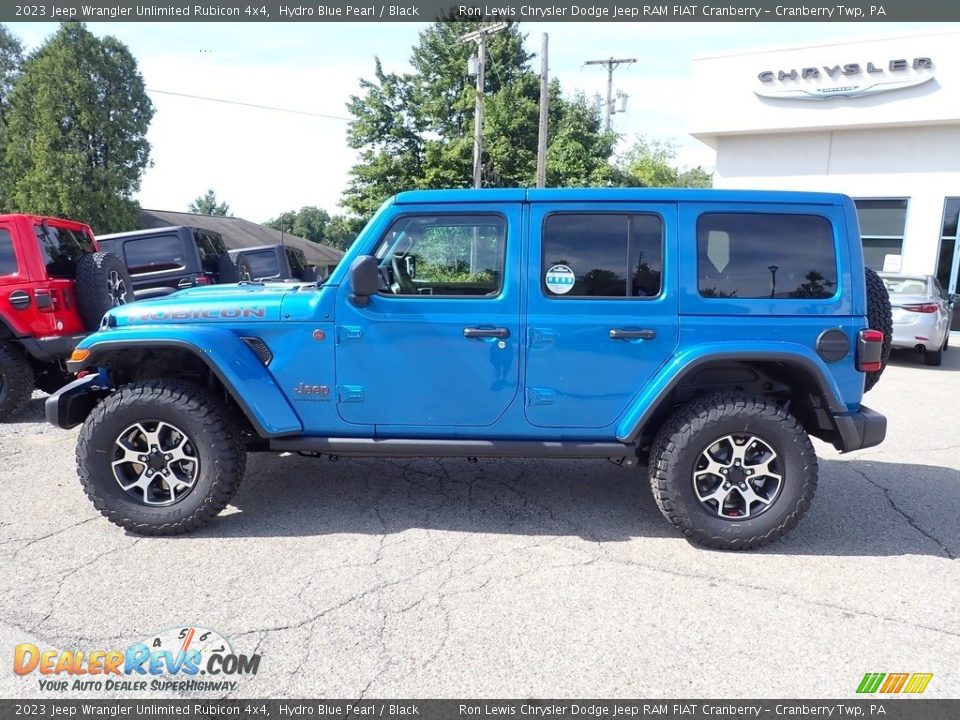 Hydro Blue Pearl 2023 Jeep Wrangler Unlimited Rubicon 4x4 Photo #2