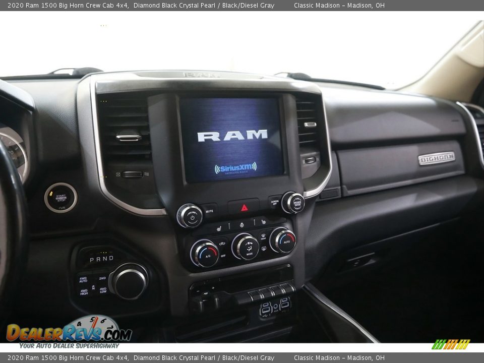 2020 Ram 1500 Big Horn Crew Cab 4x4 Diamond Black Crystal Pearl / Black/Diesel Gray Photo #9