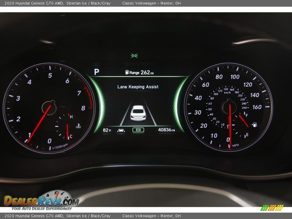 2020 Hyundai Genesis G70 AWD Gauges Photo #8