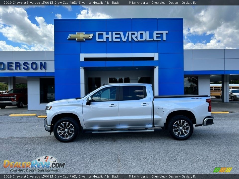 2019 Chevrolet Silverado 1500 LT Crew Cab 4WD Silver Ice Metallic / Jet Black Photo #1