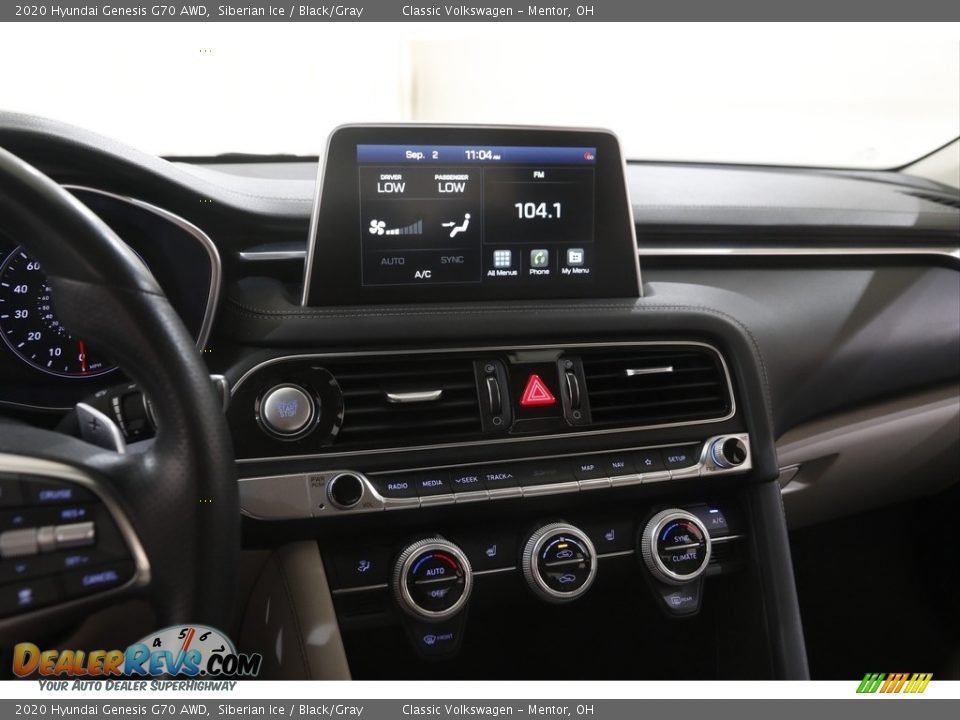 2020 Hyundai Genesis G70 AWD Siberian Ice / Black/Gray Photo #9