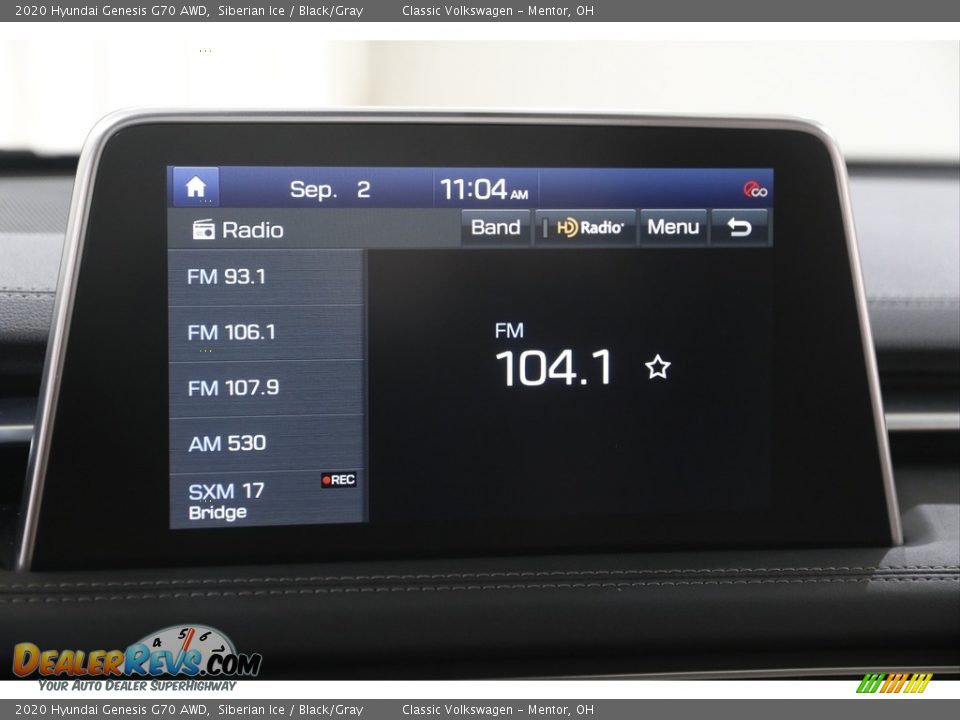 2020 Hyundai Genesis G70 AWD Siberian Ice / Black/Gray Photo #10
