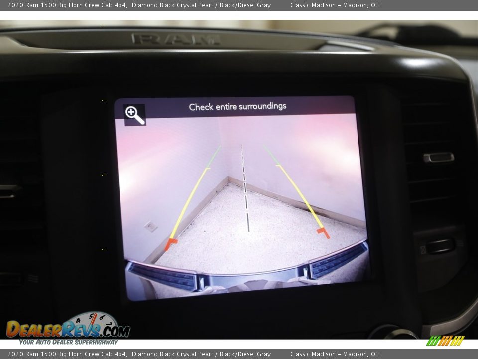 2020 Ram 1500 Big Horn Crew Cab 4x4 Diamond Black Crystal Pearl / Black/Diesel Gray Photo #14