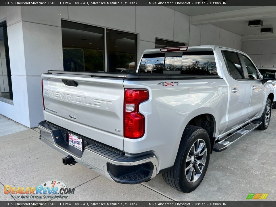 2019 Chevrolet Silverado 1500 LT Crew Cab 4WD Silver Ice Metallic / Jet Black Photo #4