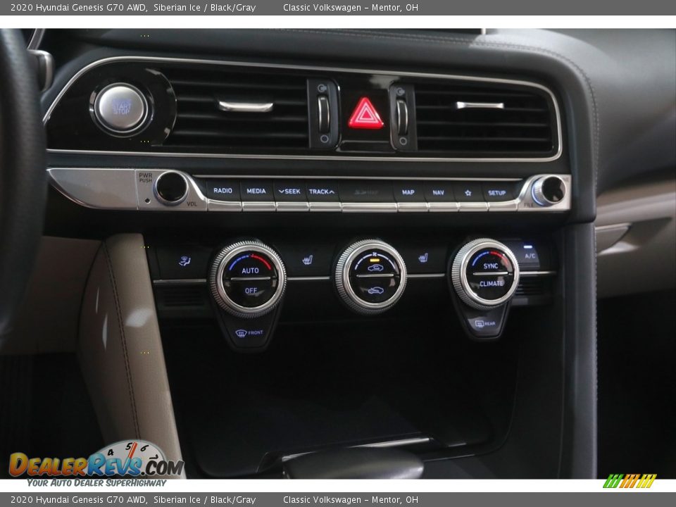 2020 Hyundai Genesis G70 AWD Siberian Ice / Black/Gray Photo #13