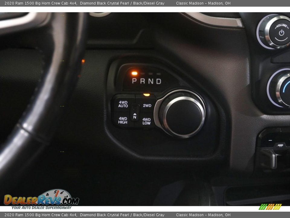 2020 Ram 1500 Big Horn Crew Cab 4x4 Diamond Black Crystal Pearl / Black/Diesel Gray Photo #15