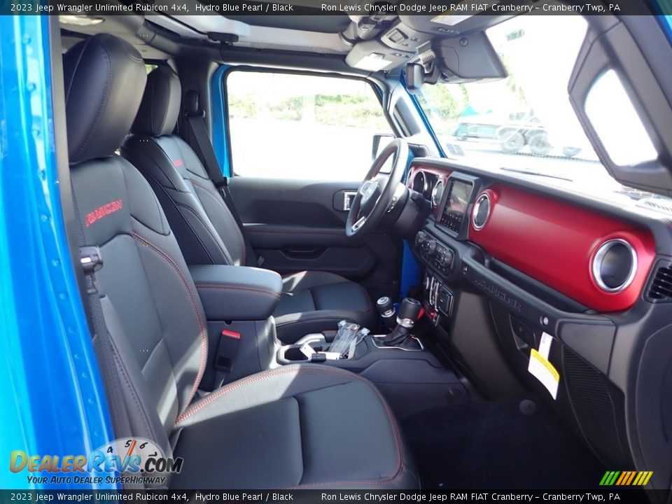 Black Interior - 2023 Jeep Wrangler Unlimited Rubicon 4x4 Photo #10