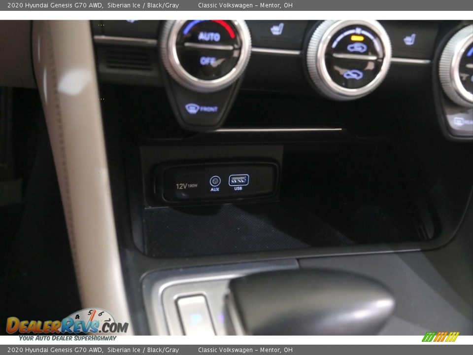 2020 Hyundai Genesis G70 AWD Siberian Ice / Black/Gray Photo #15