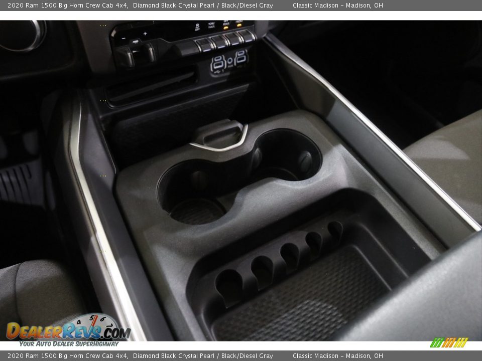 2020 Ram 1500 Big Horn Crew Cab 4x4 Diamond Black Crystal Pearl / Black/Diesel Gray Photo #17