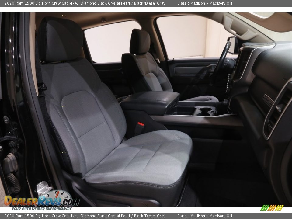 2020 Ram 1500 Big Horn Crew Cab 4x4 Diamond Black Crystal Pearl / Black/Diesel Gray Photo #19