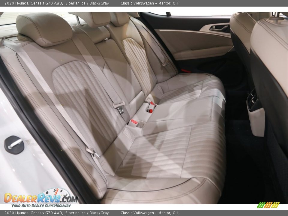 Rear Seat of 2020 Hyundai Genesis G70 AWD Photo #17