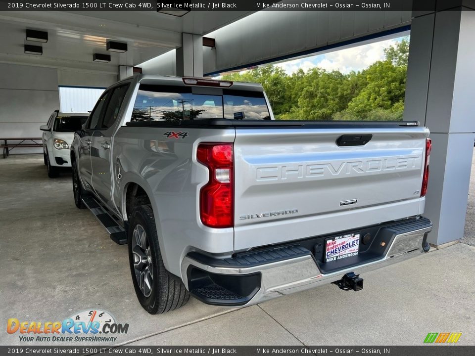 2019 Chevrolet Silverado 1500 LT Crew Cab 4WD Silver Ice Metallic / Jet Black Photo #7