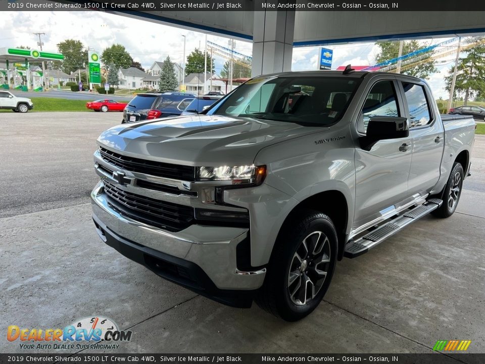 2019 Chevrolet Silverado 1500 LT Crew Cab 4WD Silver Ice Metallic / Jet Black Photo #8