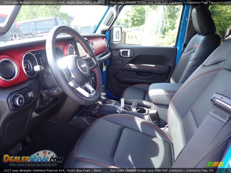 Black Interior - 2023 Jeep Wrangler Unlimited Rubicon 4x4 Photo #14