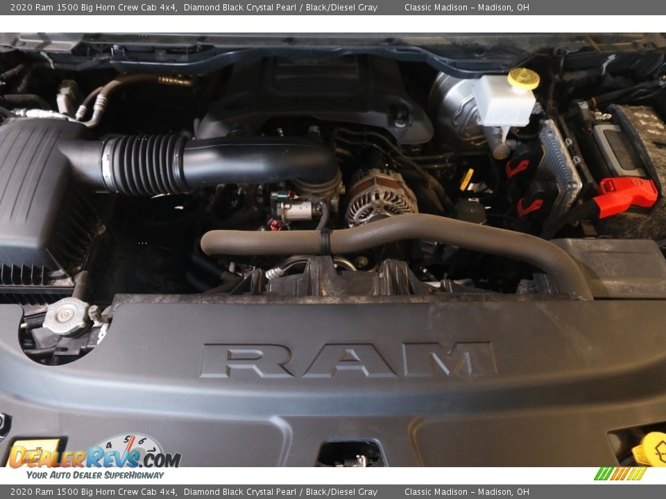 2020 Ram 1500 Big Horn Crew Cab 4x4 Diamond Black Crystal Pearl / Black/Diesel Gray Photo #23