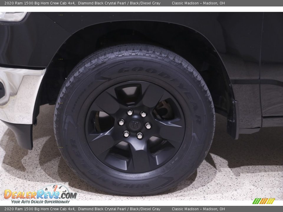 2020 Ram 1500 Big Horn Crew Cab 4x4 Diamond Black Crystal Pearl / Black/Diesel Gray Photo #24