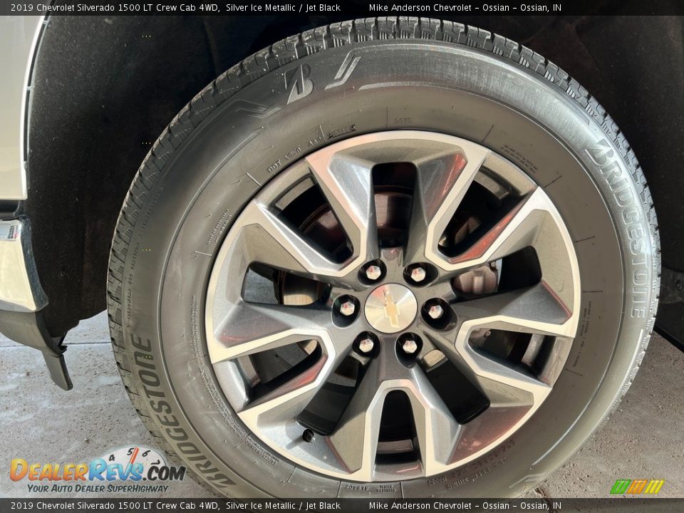 2019 Chevrolet Silverado 1500 LT Crew Cab 4WD Silver Ice Metallic / Jet Black Photo #11