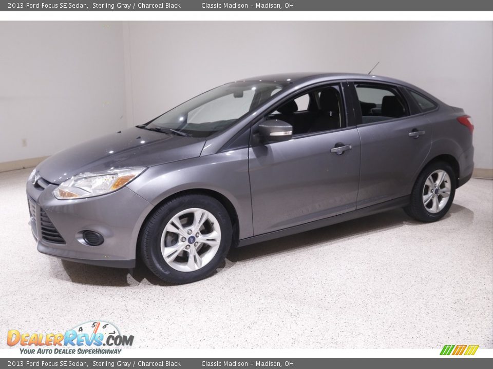 2013 Ford Focus SE Sedan Sterling Gray / Charcoal Black Photo #3