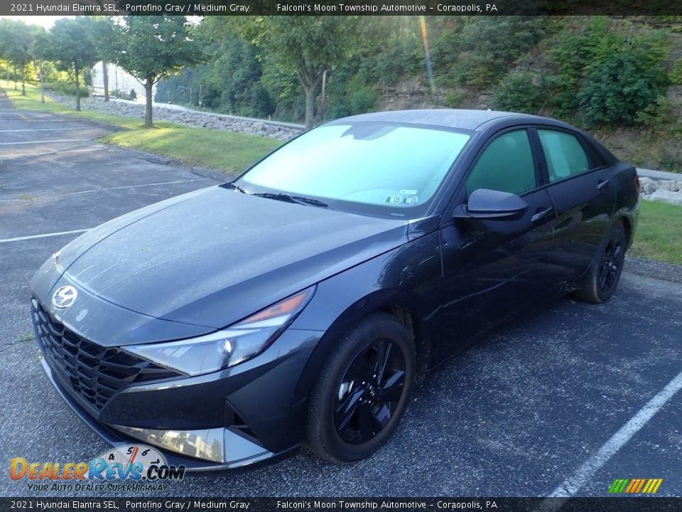 2021 Hyundai Elantra SEL Portofino Gray / Medium Gray Photo #1