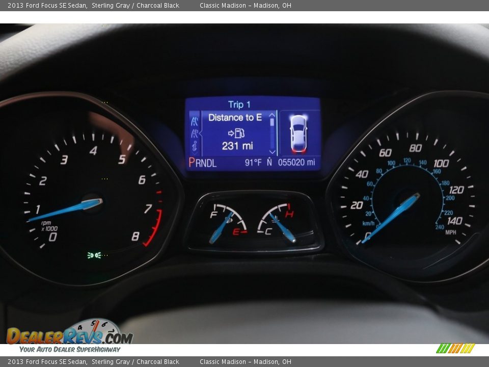 2013 Ford Focus SE Sedan Sterling Gray / Charcoal Black Photo #8