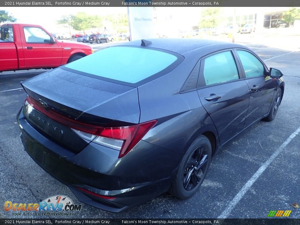 2021 Hyundai Elantra SEL Portofino Gray / Medium Gray Photo #4