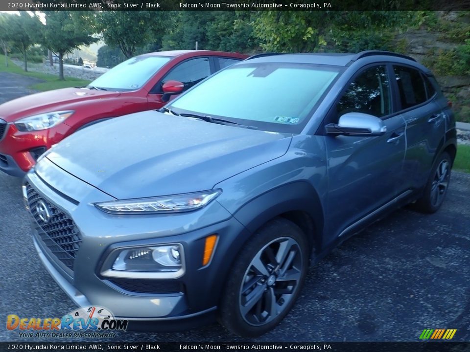 2020 Hyundai Kona Limited AWD Sonic Silver / Black Photo #1