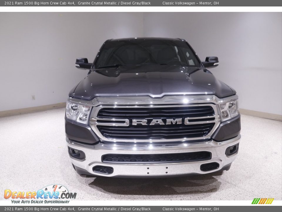 2021 Ram 1500 Big Horn Crew Cab 4x4 Granite Crystal Metallic / Diesel Gray/Black Photo #2