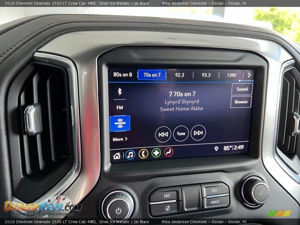 2019 Chevrolet Silverado 1500 LT Crew Cab 4WD Silver Ice Metallic / Jet Black Photo #31