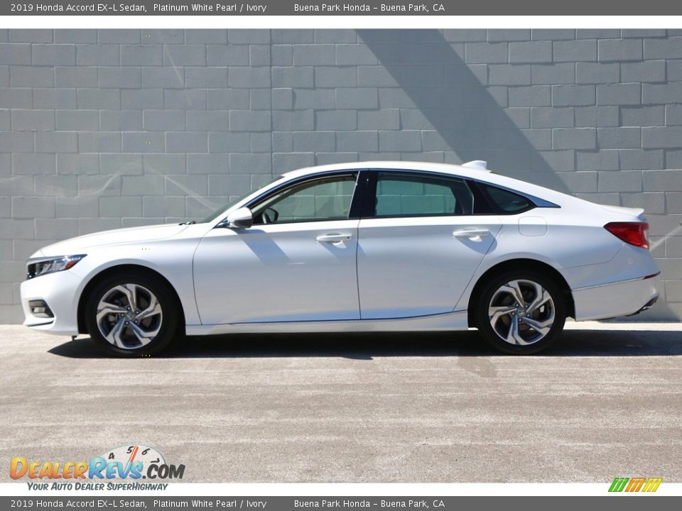 2019 Honda Accord EX-L Sedan Platinum White Pearl / Ivory Photo #9