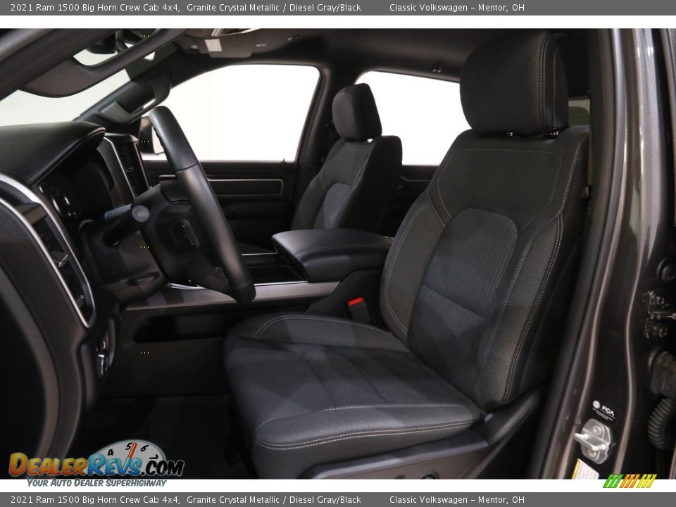 2021 Ram 1500 Big Horn Crew Cab 4x4 Granite Crystal Metallic / Diesel Gray/Black Photo #5