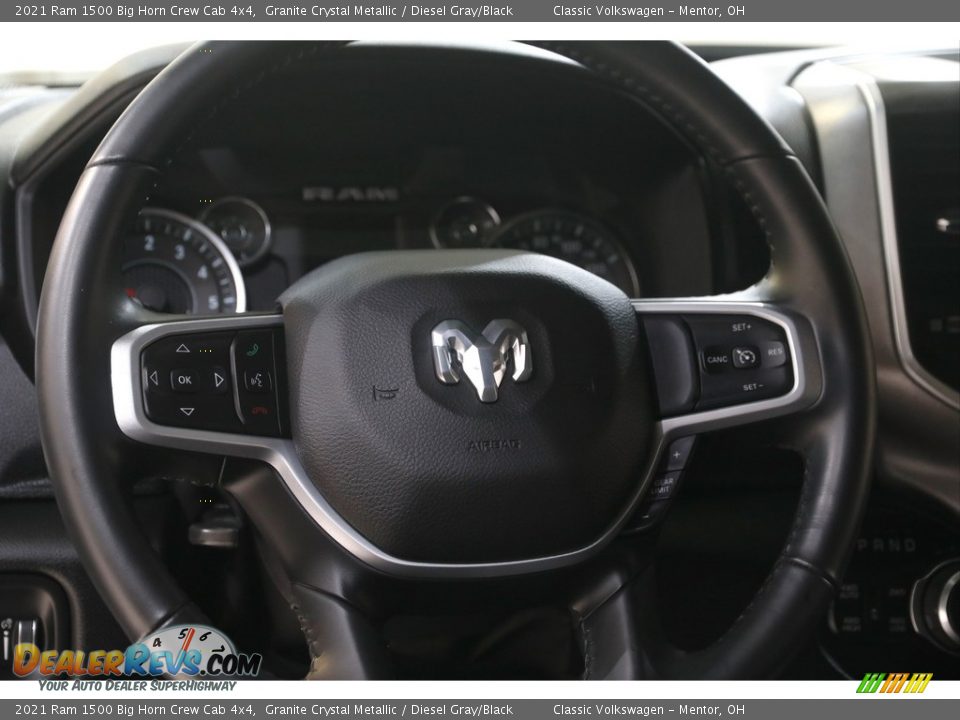 2021 Ram 1500 Big Horn Crew Cab 4x4 Granite Crystal Metallic / Diesel Gray/Black Photo #7