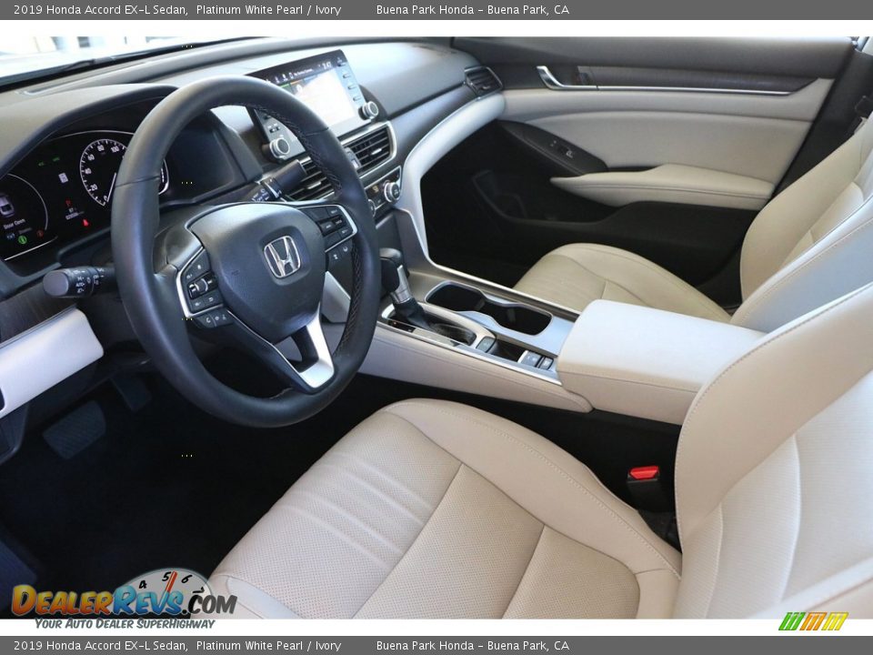2019 Honda Accord EX-L Sedan Platinum White Pearl / Ivory Photo #12