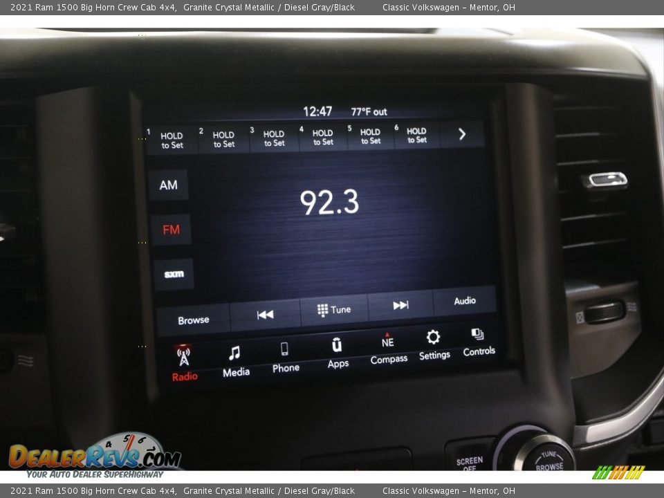 2021 Ram 1500 Big Horn Crew Cab 4x4 Granite Crystal Metallic / Diesel Gray/Black Photo #10