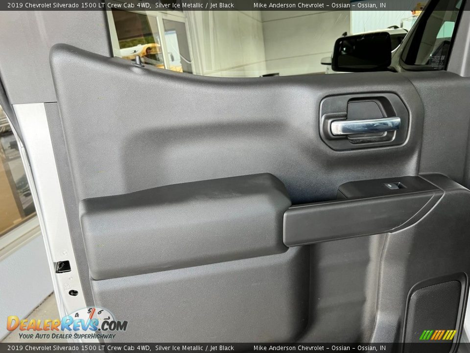 2019 Chevrolet Silverado 1500 LT Crew Cab 4WD Silver Ice Metallic / Jet Black Photo #36