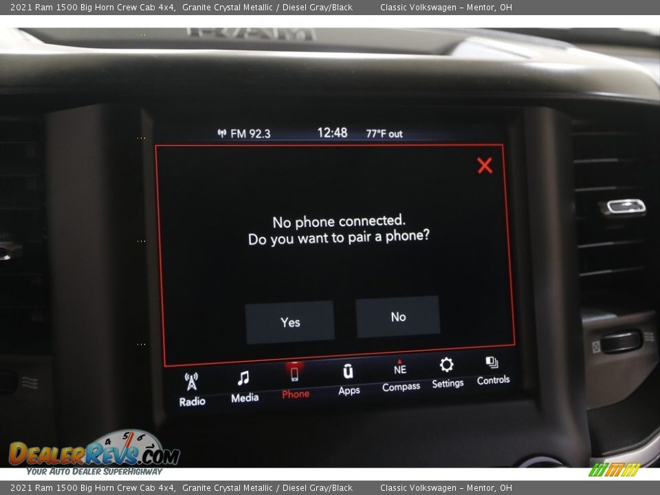 2021 Ram 1500 Big Horn Crew Cab 4x4 Granite Crystal Metallic / Diesel Gray/Black Photo #11